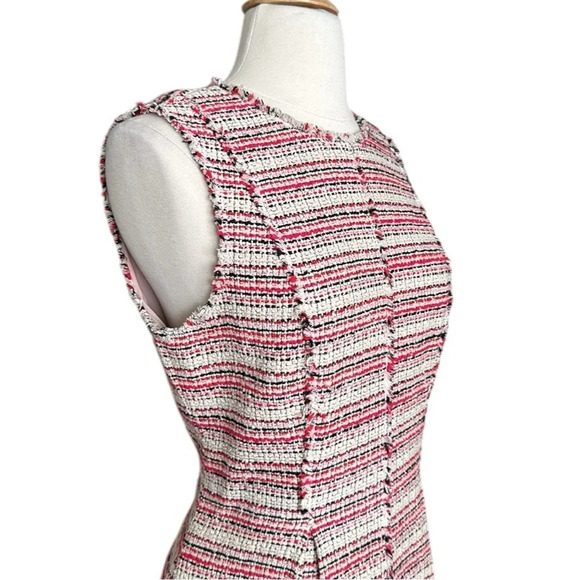 REBECCA TAYLOR Optic Tweed Dress Modern Classic Preppy Career Old Money, Size 8 - Picture 6 of 16